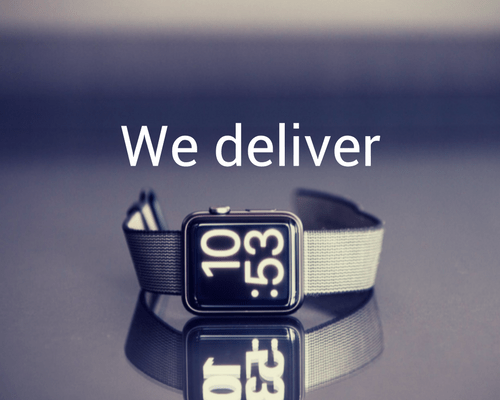 we deliver we deliver